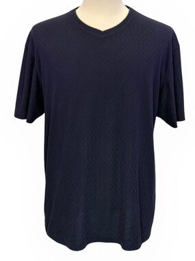 Pavini By Rocco Ravalli Men’s Blue Geometric Short Sleeve Shirt Size 3XL